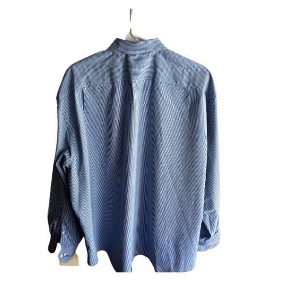 Men's IZOD Long Sleeve Button Down Shirt. Blue and White. Size XXL - Picture 2 of 3